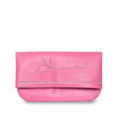 Salam Peace Evening Clutch Bag in Pink, Rosé van Abury