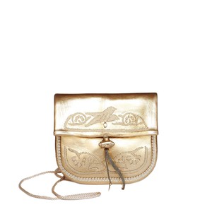Embroidered Mini Crossbody Bag in Gold from Abury