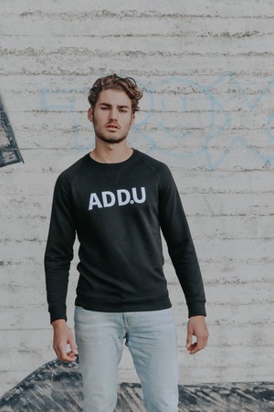 Basic logo sweater van biologisch katoen from ADD.U