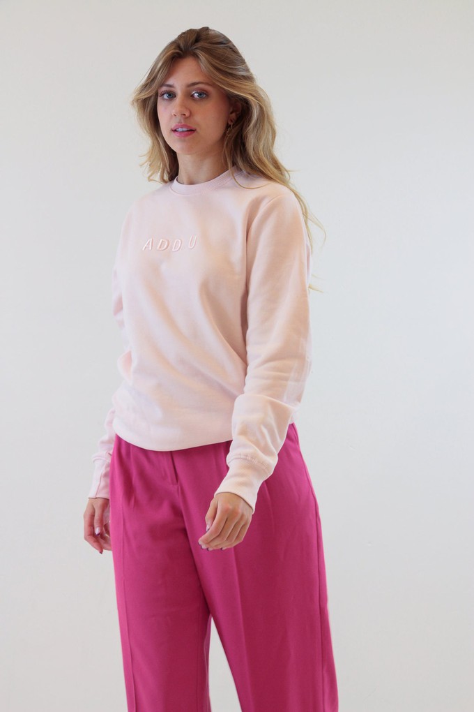 ADD.U Dames sweater biologisch katoen soft pink from ADD.U