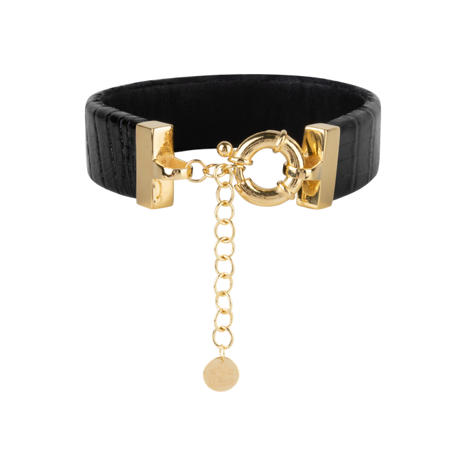 Wearable Bracelet | Zwart | Goud from AdornPay