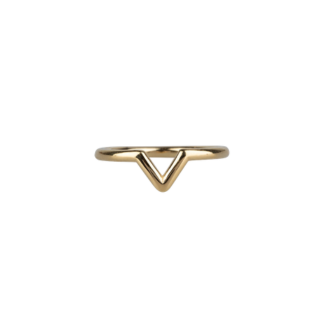 Perfect 'V' | Ring | Goud from AdornPay