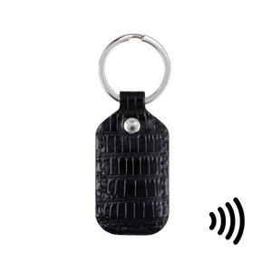 Wearable Keyfob | Leer | Zwart snake from AdornPay
