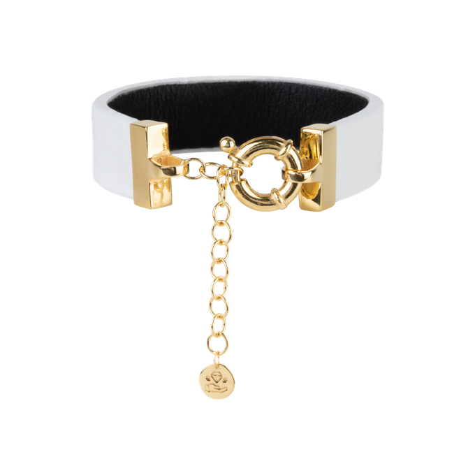 Wearable Bracelet | Wit | Goud from AdornPay
