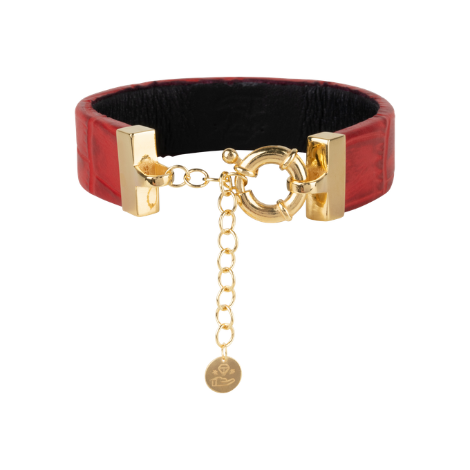 Wearable Bracelet | Rood | Goud from AdornPay