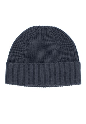 Organic cotton knit hat MORA in blue from AFORA.WORLD