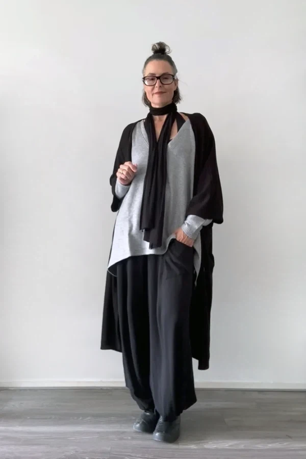 Maxi vest driekwart mouw from Aimmea
