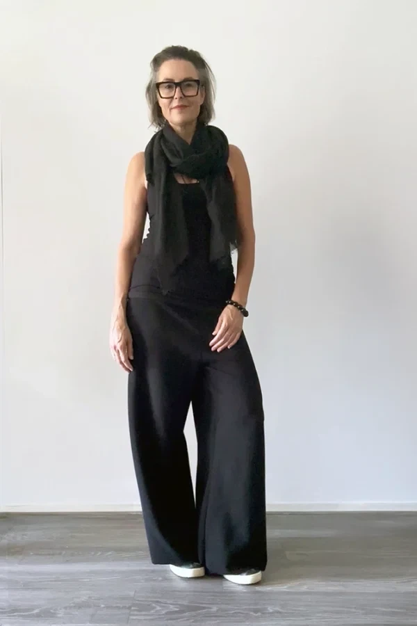Stretchbroek wijde pijp ribstof from Aimmea