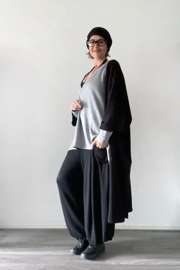 Maxi vest driekwart mouw from Aimmea
