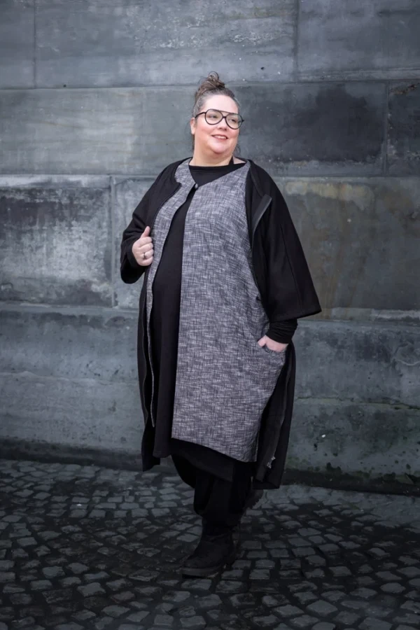 Maxi vest driekwart mouw from Aimmea