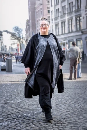 Maxi vest driekwart mouw from Aimmea