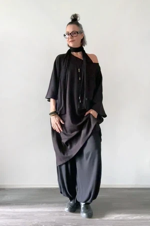 Maxi trui jurk driekwart mouw (4 kleuren) from Aimmea