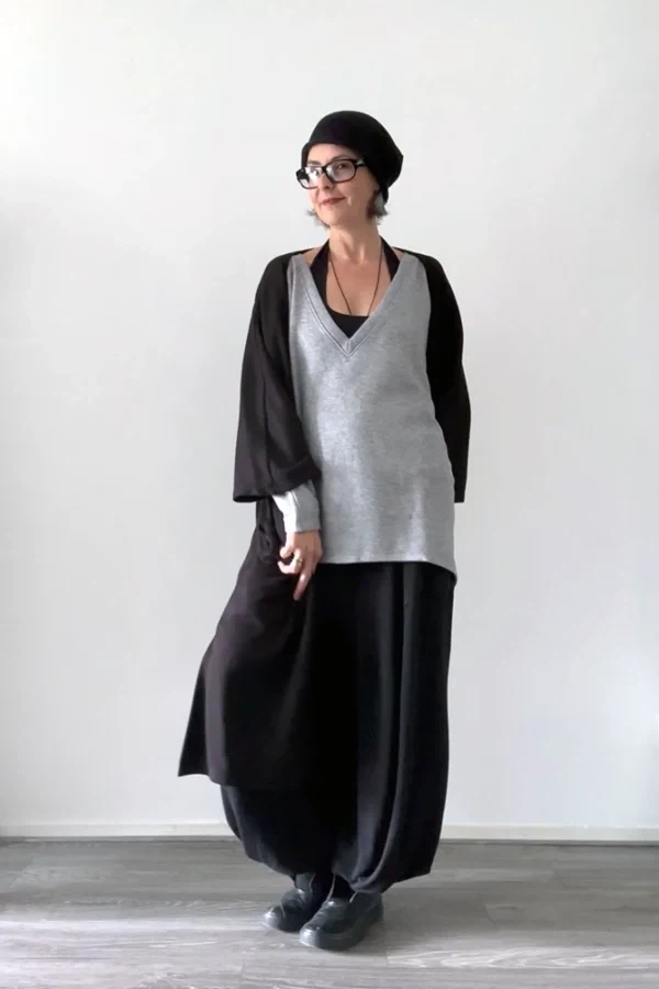 Maxi vest driekwart mouw from Aimmea