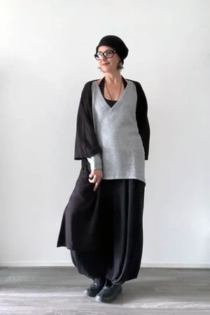 Maxi vest driekwart mouw from Aimmea