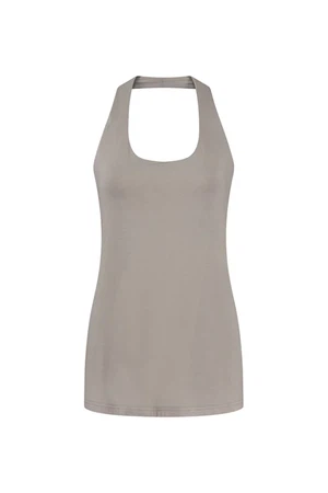 Haltertop Legergroen en taupe from Aimmea