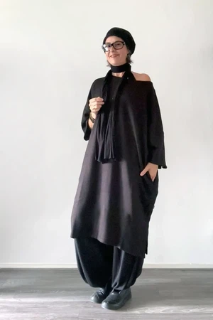 Maxi trui jurk driekwart mouw (4 kleuren) from Aimmea