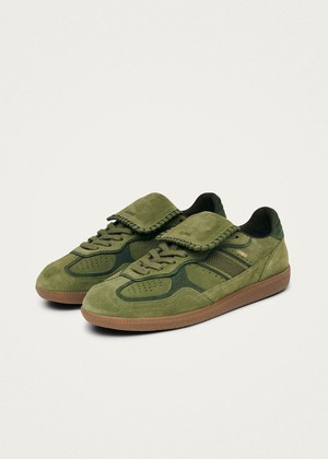 Tb.490 Club Suede Green Leather Sneakers from Alohas