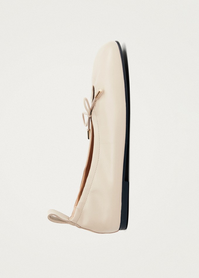 Rosalind Cream Leather Ballet Flats from Alohas