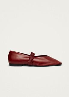 Lautan Red Leather Ballet Flats via Alohas