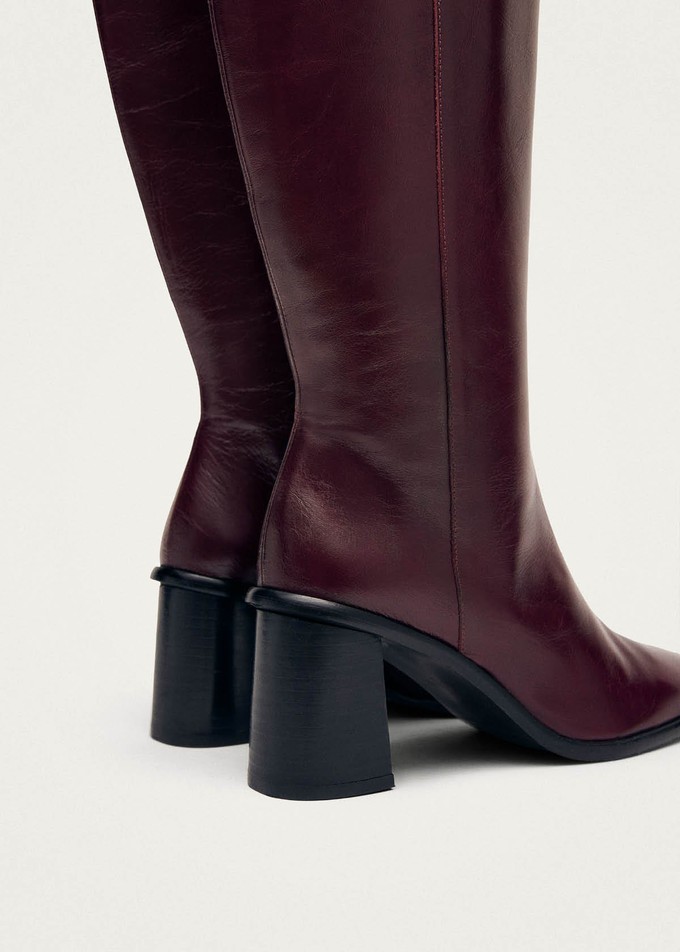 East Rift Burgundy Leather Boots from Alohas