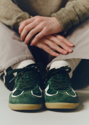 Tb.490 Rife Forest Green Leather Sneakers from Alohas