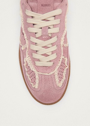 Tb.490 Crochet Pink Leather Sneakers from Alohas