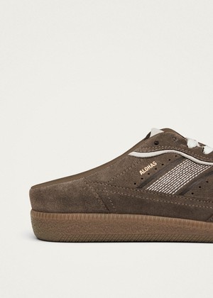 Tb.490 Mule Taupe Leather Sneakers from Alohas