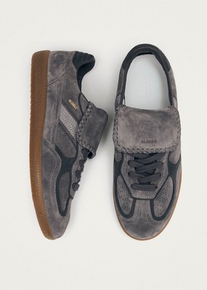Tb.490 Club Suede Dark Grey Leather Sneakers from Alohas