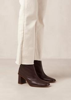 West Cape Wine Burgundy Leather Ankle Boots van Alohas