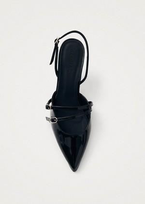 Joelle Black Patent Leather Pumps from Alohas