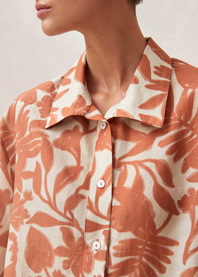 Belize Floral Orange Shirt from Alohas