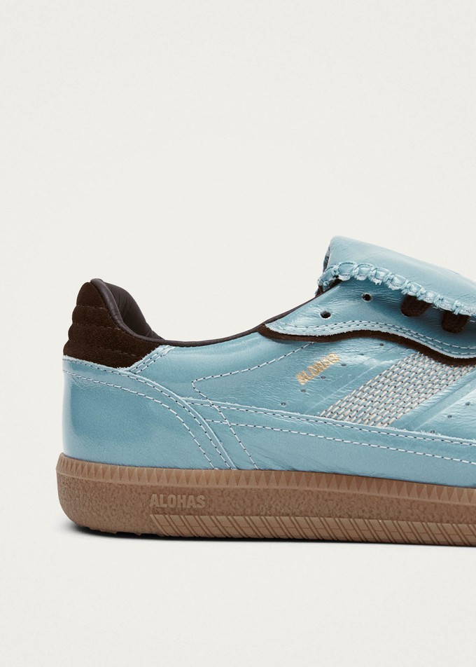 Tb.490 Club Onix Grey Blue Leather Sneakers from Alohas