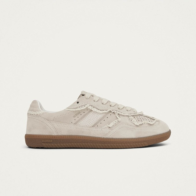 Tb.490 Crochet Cream Leather Sneakers from Alohas