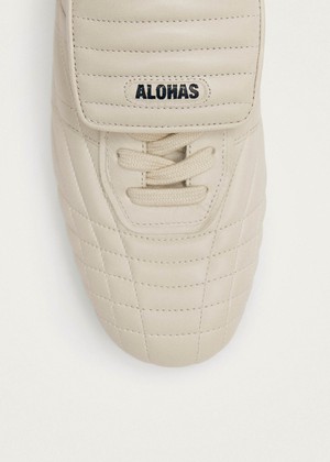 Tb.99 Cream Leather Sneakers from Alohas