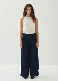 Magda Indigo Denim Trousers via Alohas