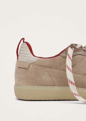 Tb.490 Trek Beige Leather Sneakers from Alohas