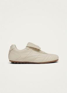 Tb.99 Cream Leather Sneakers via Alohas