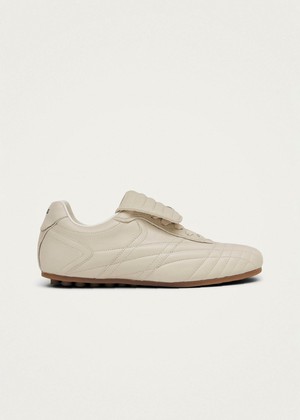 Tb.99 Cream Leather Sneakers from Alohas