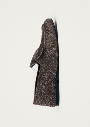 Aeryn Suede Fuzzy Brown Leather Loafers from Alohas