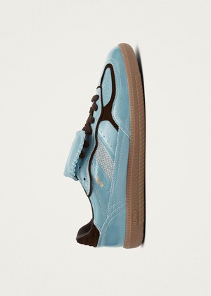 Tb.490 Club Onix Grey Blue Leather Sneakers from Alohas