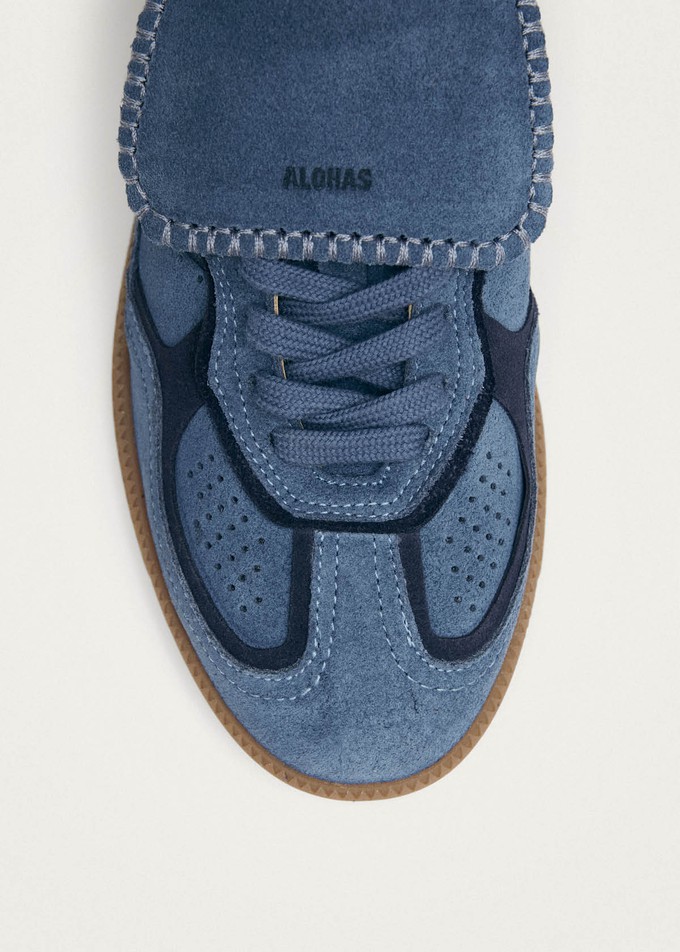 Tb.490 Club Suede Blue Leather Sneakers from Alohas