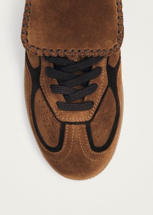 Tb.490 Club Suede Brown Leather Sneakers from Alohas