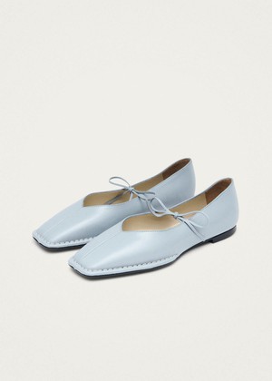 Sway Blue Leather Ballet Flats from Alohas
