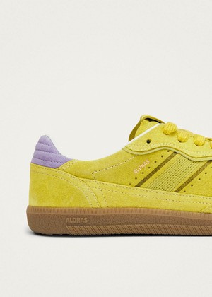 Tb.490 Rife Acid Green Leather Sneakers from Alohas