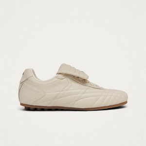 Tb.99 Cream Leather Sneakers from Alohas