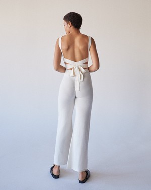 Easy Cream Tricot Pants from Alohas