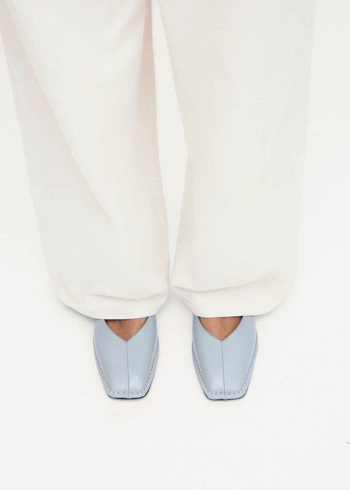 Sway Blue Leather Ballet Flats from Alohas