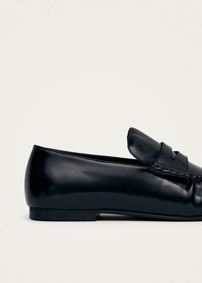 Aven Black Leather Loafers from Alohas