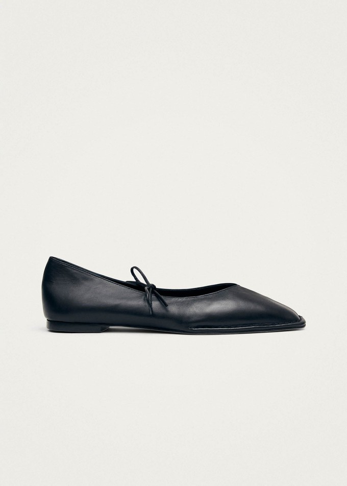 Sway Black Leather Ballet Flats from Alohas