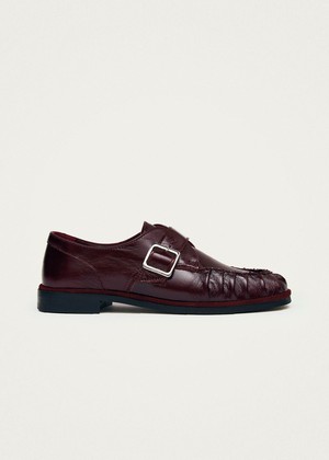 Brandy Burgundy Leather Loafers from Alohas